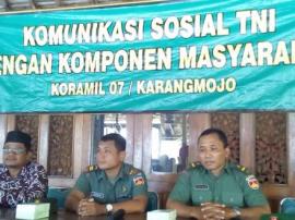 Komunikasi Sosial Dandim 0730/ Gunungkidul di Desa Karangmojo