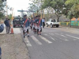 Bergodo dan Drumband Sambut Kedatangan Tim Penilai Lomba Pengagungan