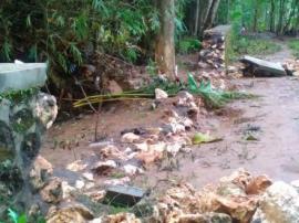 Talud Sungai Sabarudin Hancur Di Terjang Banjir