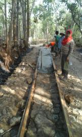 Padukuhan Gentungan Mulai Laksanakan Cor Rabat Beton